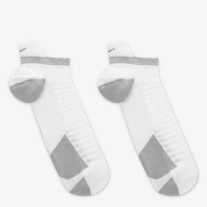 Nike Spark Cushioned No Show Running Socks White Size 6-7.5 1 Pair CU7201-100